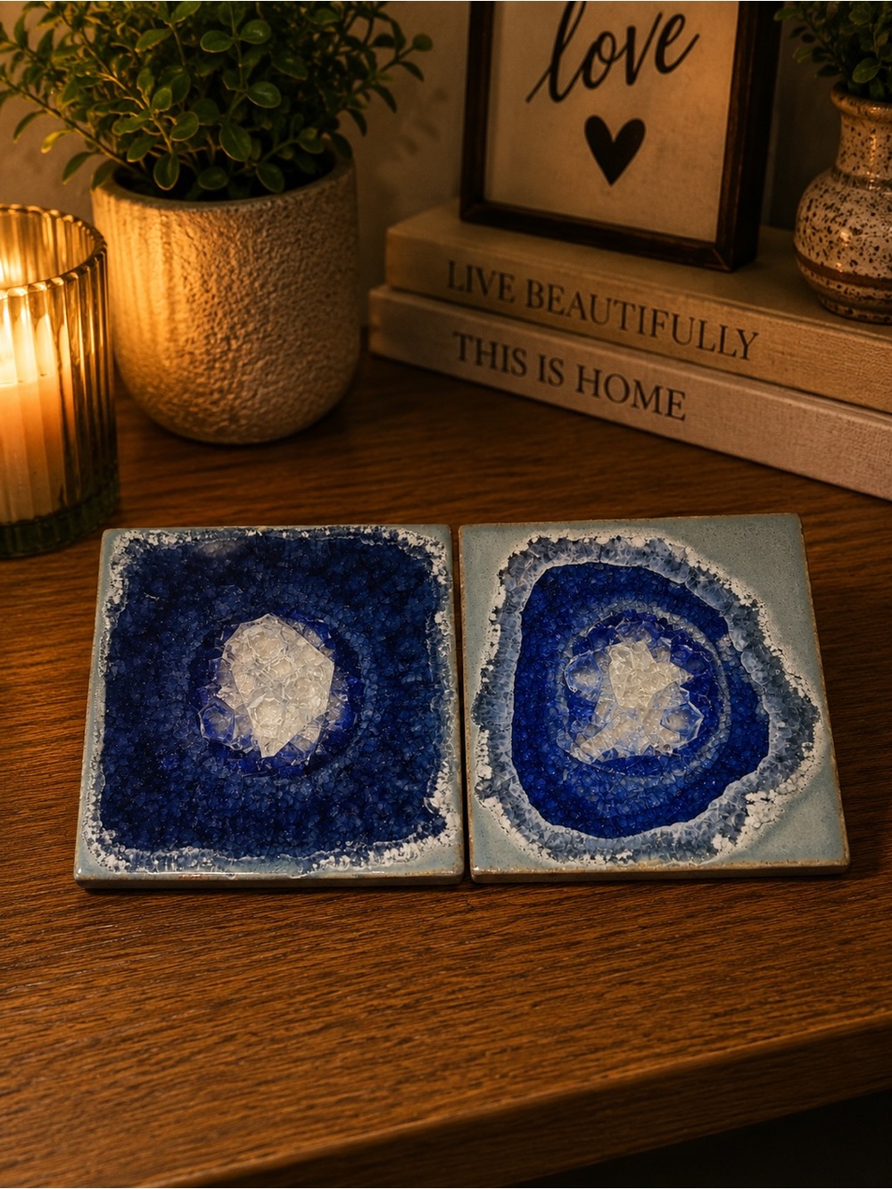 Pressed Glass Coasters